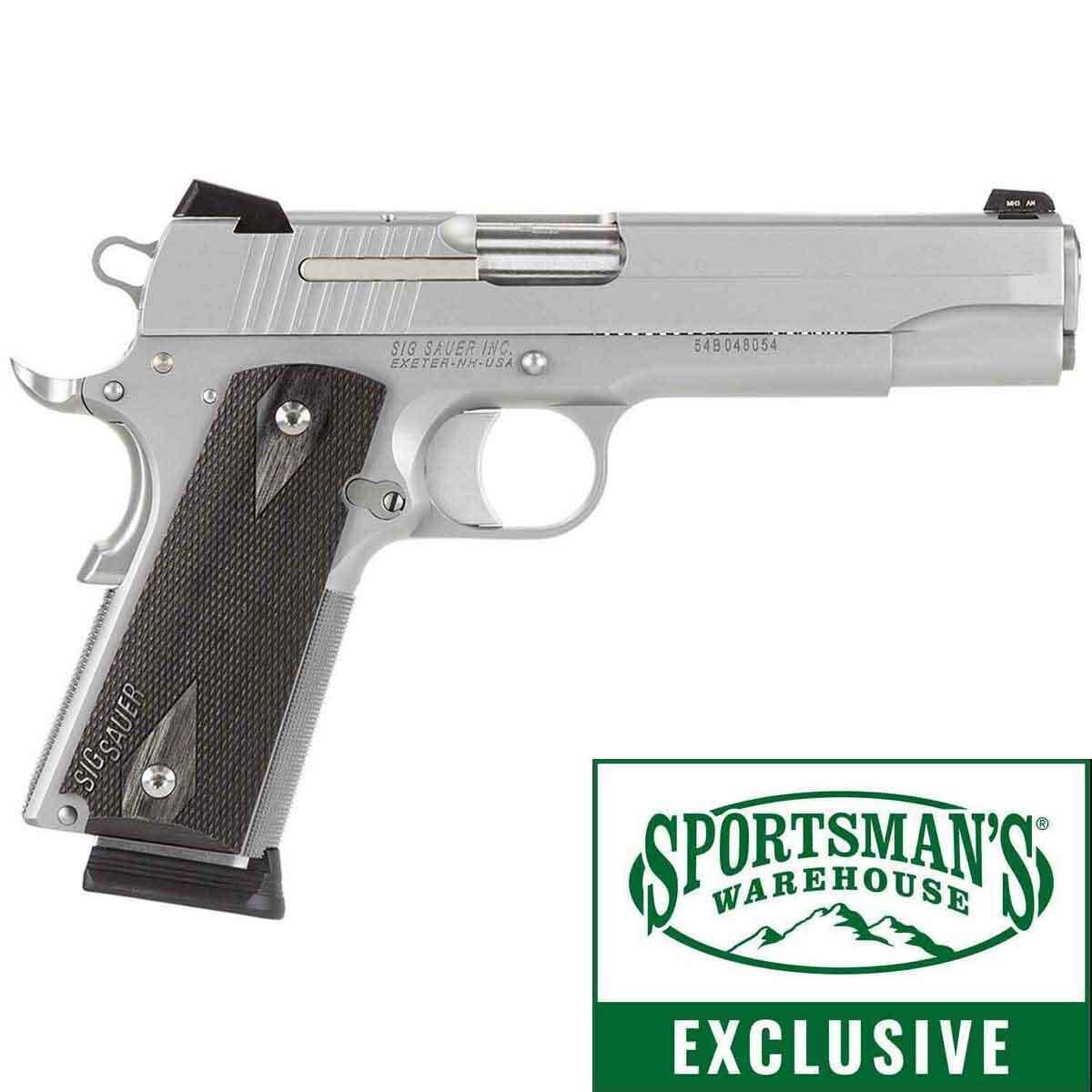 sig sauer 1911 45 auto acp 5in stainless pistol 81 rounds 1371386 1
