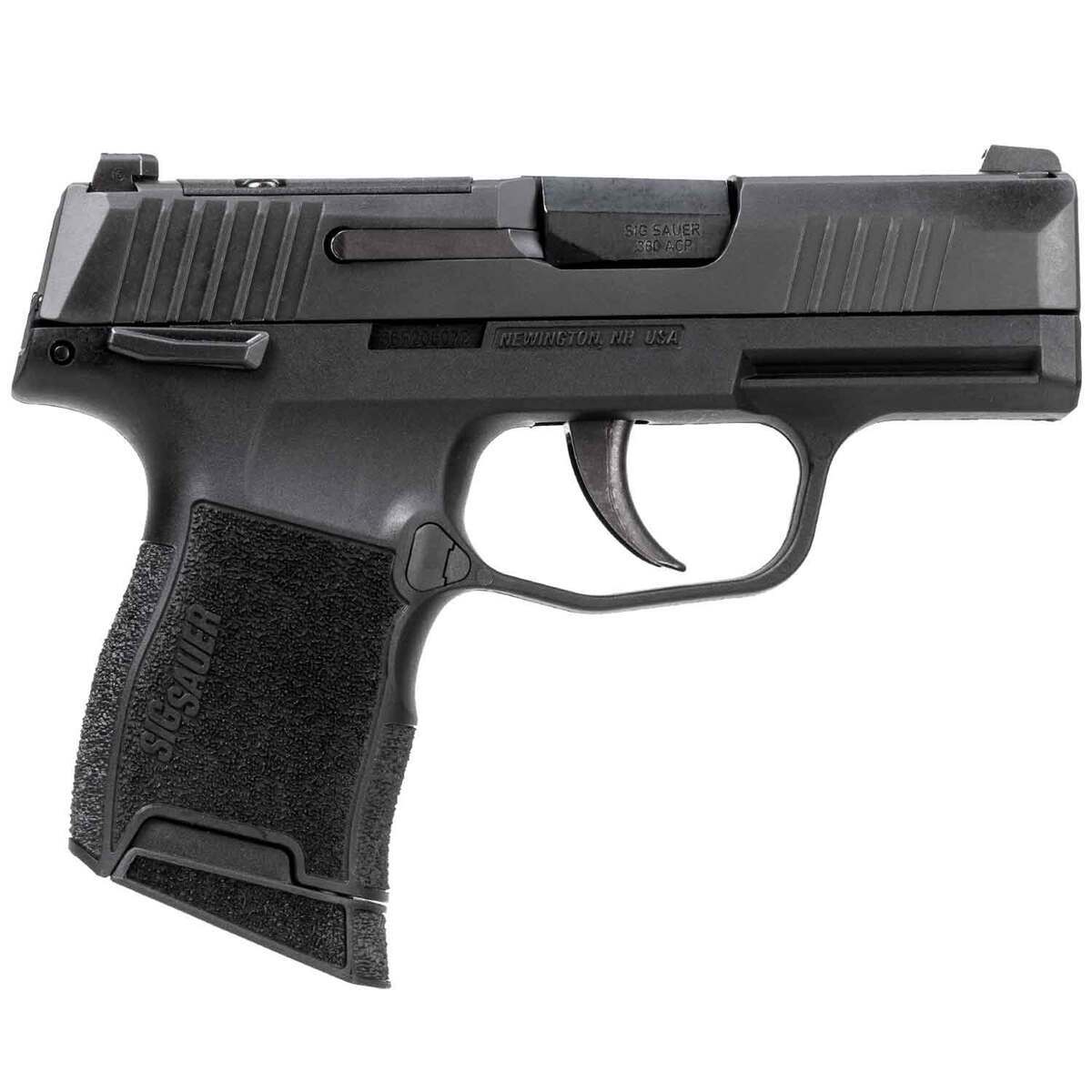 sig sauer p365 380 auto acp 31in black pistol with manual safety 101 rounds 1736695 1